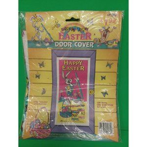 Vintage Looney Tunes Happy Easter Door Cover 30 x 60 Decor Retro Bugs Bunny